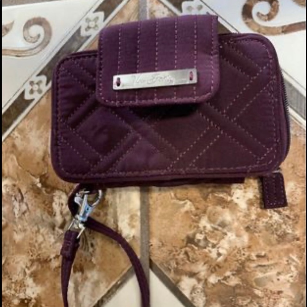 Plum Vera Bradley wristlet